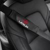 Interior Stickers 2Pcs Leather Car Cotton Seat Belt Pads Safety Shoulder Mat Accessories For Lexus LS LC IS350 ES300h ES300 IS25