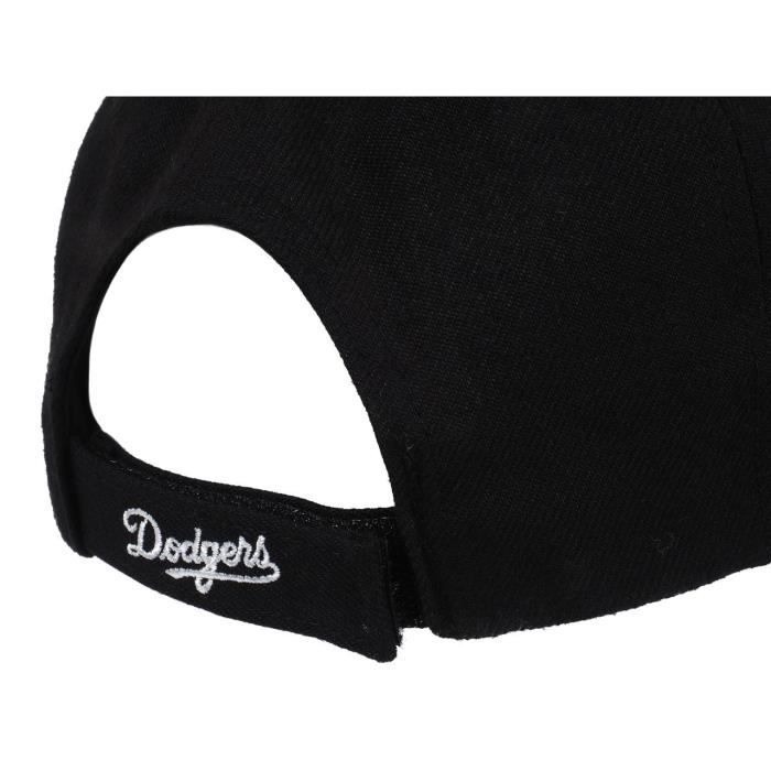 Casquette - 47 Brand - Los Angeles Dodgers - Noir - Acrylique 85% - Laine 15% - Ajustable