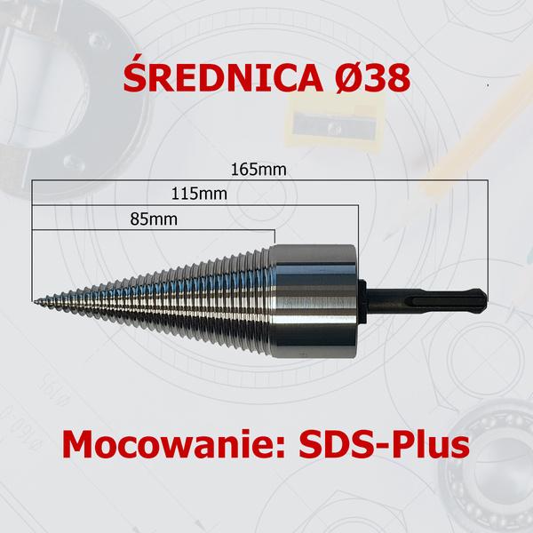 Świder do łupania szczypek do wiertarki 38mm SDS