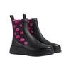 Gucci Womens Boot 'GG Jersey - Black Fuchsia' (women's sizes) Black / Fuchsia Chelsea Boots 718718 AAA8L 1066