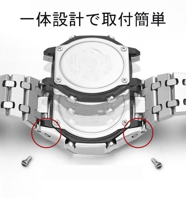 GA2100 4th Generation Watch Bezel Band Watch Replacement Compatible with Casio AP Style Watch Accessories G-Shock GA-2100/GA-2110 (Silver)