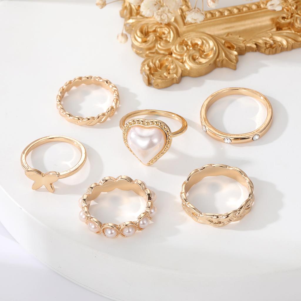 Роскошные и элегантные женские кольца, популярный набор уличных украшений для вечеринок