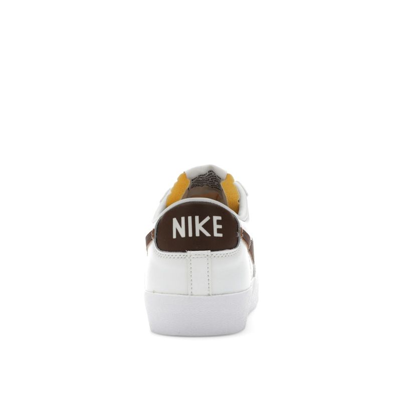 Nike Кроссовки Blazer Low '77 Мужские Summit White Photon Dust Photo Blue Ретро Низкие Кожаные Повседневные Кроссовки для Стиля Жизни DA6364-113