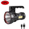 High Power LED Portable Flashlight COB Side Light USB Rechargeable Household Waterproof Torch Outdoor Emergency Searchlight