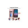 (Rose Gold) Wallet Case fits Nokia 5.4 - Leather Wallet Flip Protective Case Cover with Card Slots, Kickstand and Wrist Strap - PU Leather Flip Cover