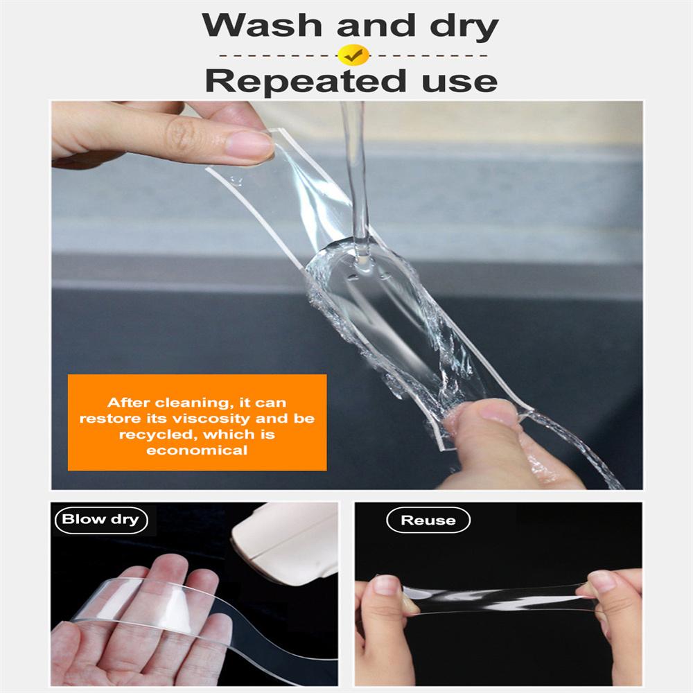 1/2/3/5 м двусторонняя нано-волшебная лента, прозрачная лента, клейкая лента, нано-стикер, бесследный ковер, пастер