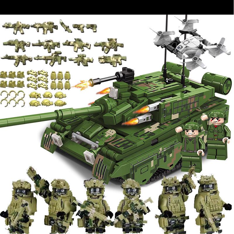 Совместимые военные бронеавтомобили SWAT - Развивающая сборная игрушка для мальчиков