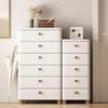 Multi-Layer Movable Storage Cabinet with Wood Lid & High-Value Design for Living Room