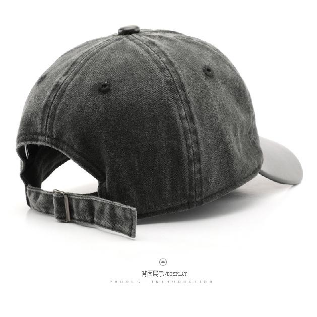 Washed cotton baseball cap, suitable for outdoor activities, provides sun protection and shade for men