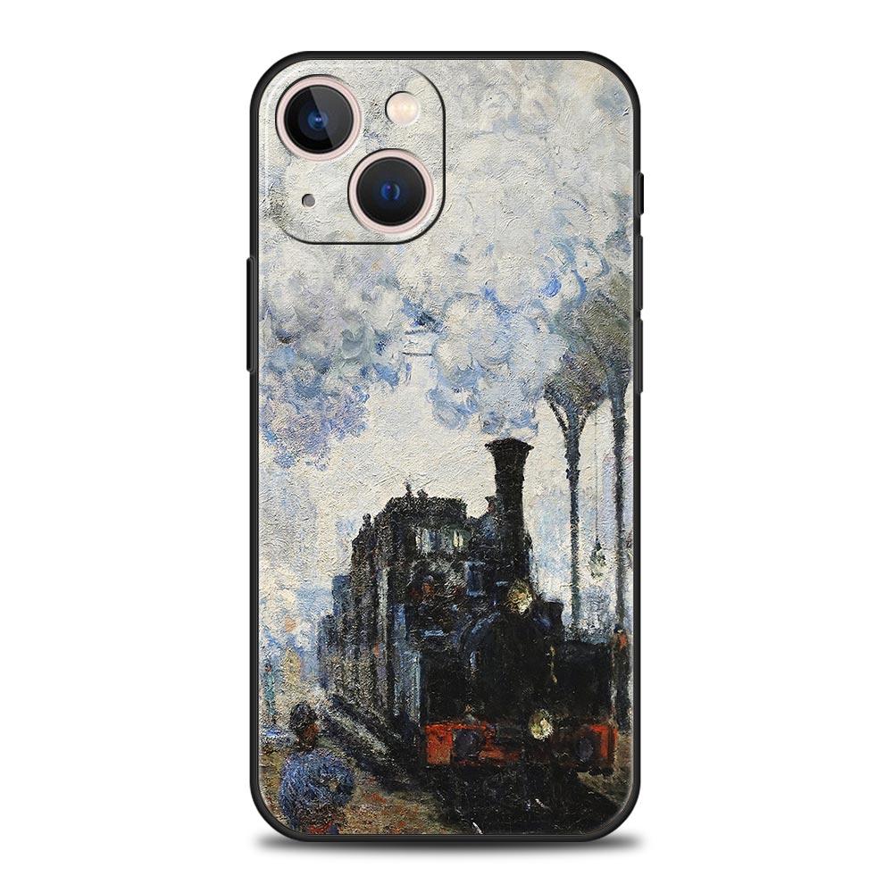 Claude Monet Impressionism Painter Luxury Soft Phone Case For iPhone 13 15 14 12 11 Pro MAX XR X SE XS 7 8 Plus Silicone Cover