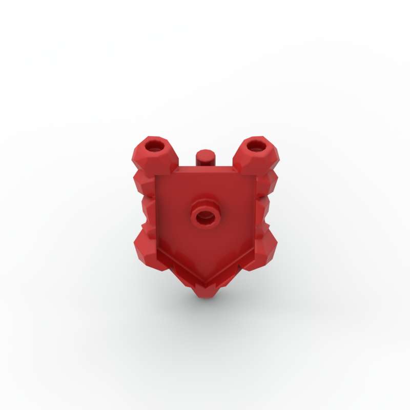 Нетоксичные Moc 10 шт. 22409 Пятиугольный Щит Строительные Блоки Солдат Защищается С Краем Камня Части Блоков Частицы Игрушка Детские Подарки на День Рождения