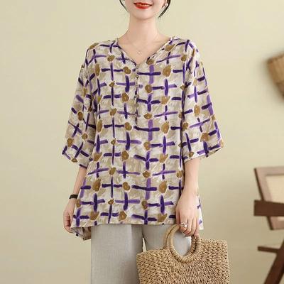 Футболка для женщин, летняя, большого размера, хлопковая футболка, мягкая, свободная, с принтом, повседневная, удобная, пуловер, футболка, топ