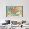 Винтажная карта Европы 1941 года, английская версия, постеры, настенная картина для декора гостиной, без рамки
