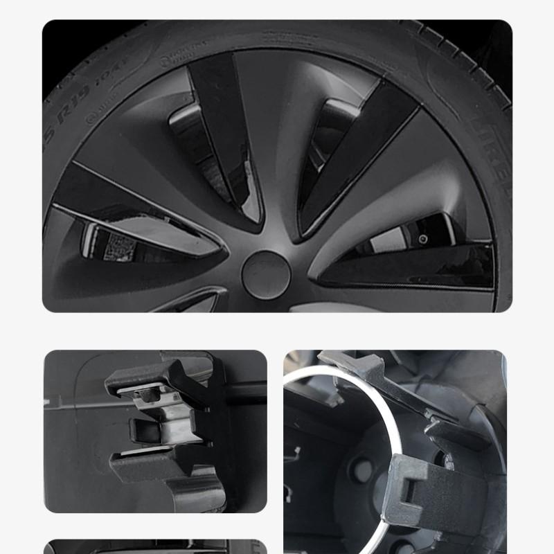 Колпак колеса 19 дюймов для TESLA Model Y 2019-2024 4 шт. Запасной колпак Performance Аксессуары для полного диска автомобиля