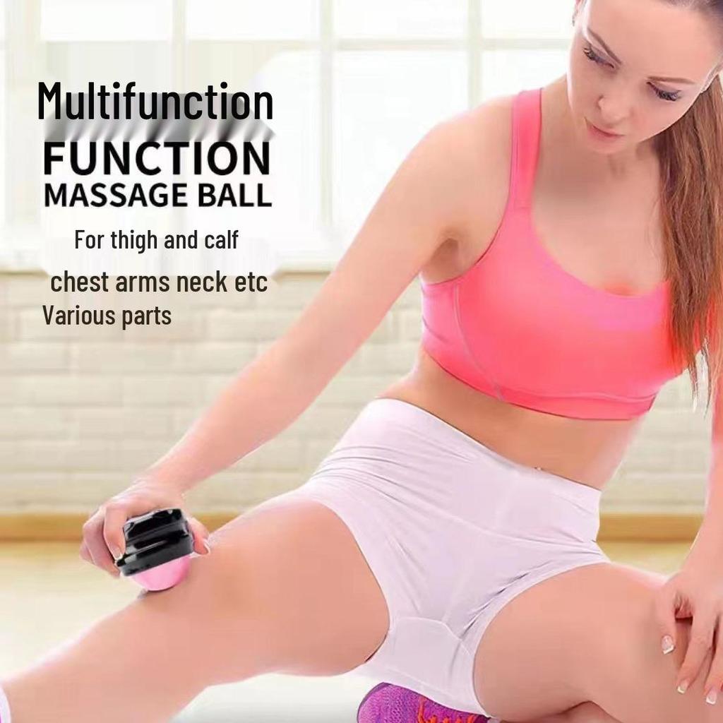 Ручной мини-роликовый массажный мяч - Массажер для шеи, спины и ног из смолы с эфирными маслами