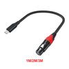 1/2/3M USB C Микрофонный Кабель Plug and Play USB C на Женский XLR Конвертер Микрофонной Связи Кабель USB C на XLR Женский Микрофонный Кабель