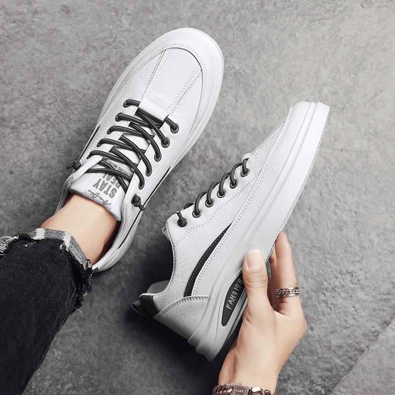 Повседневная спортивная обувь Мужская универсальная износостойкая мужская обувь Модная обувь для скейтбординга для мужчин Дорожная обувь Кожаная обувь для мужчин