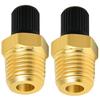 Вентиль для накачки шин, Американский вентиль, Латунный адаптер для бака с воздушным клапаном, 1/4 NPT,