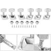 6pcs Guitar Tuning Pegs 3R 3L Semiclosed String Tuners Machine Head Professional Parts