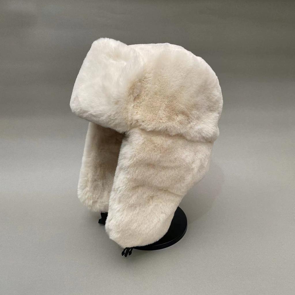 Зимняя теплая плюшевая шапка-пилот из искусственного меха со съемными ушными клапанами - Шапка-бини для женщин, для холодной погоды, катания на лыжах, сноуборде, пеших прогулок, зимняя шапка