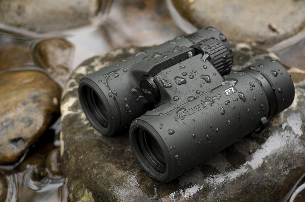 Nikon PROSTAFF P7 10x30 Binoculars 10x Magnification 30mm Aperture Charcoal Gray Bird Watching Concerts Sports Travel