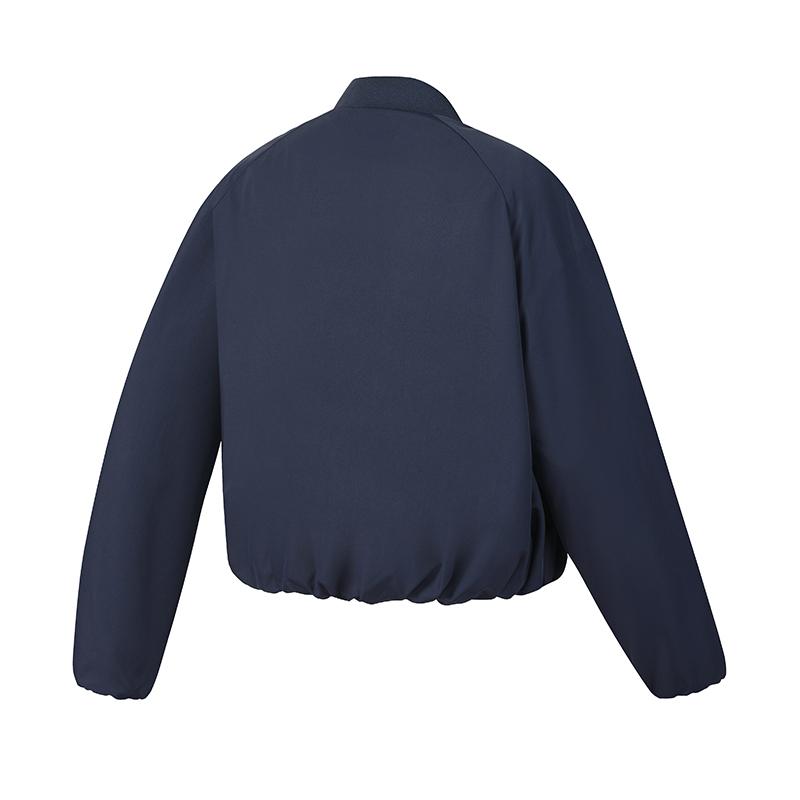 Fila Теннисная мода Минималистичный Классический Ретро Спортивный Повседневный Удобный Теплый Свободный Короткий Хлопковый Жакет Женские куртки Небесно-голубой A11W613904FBU