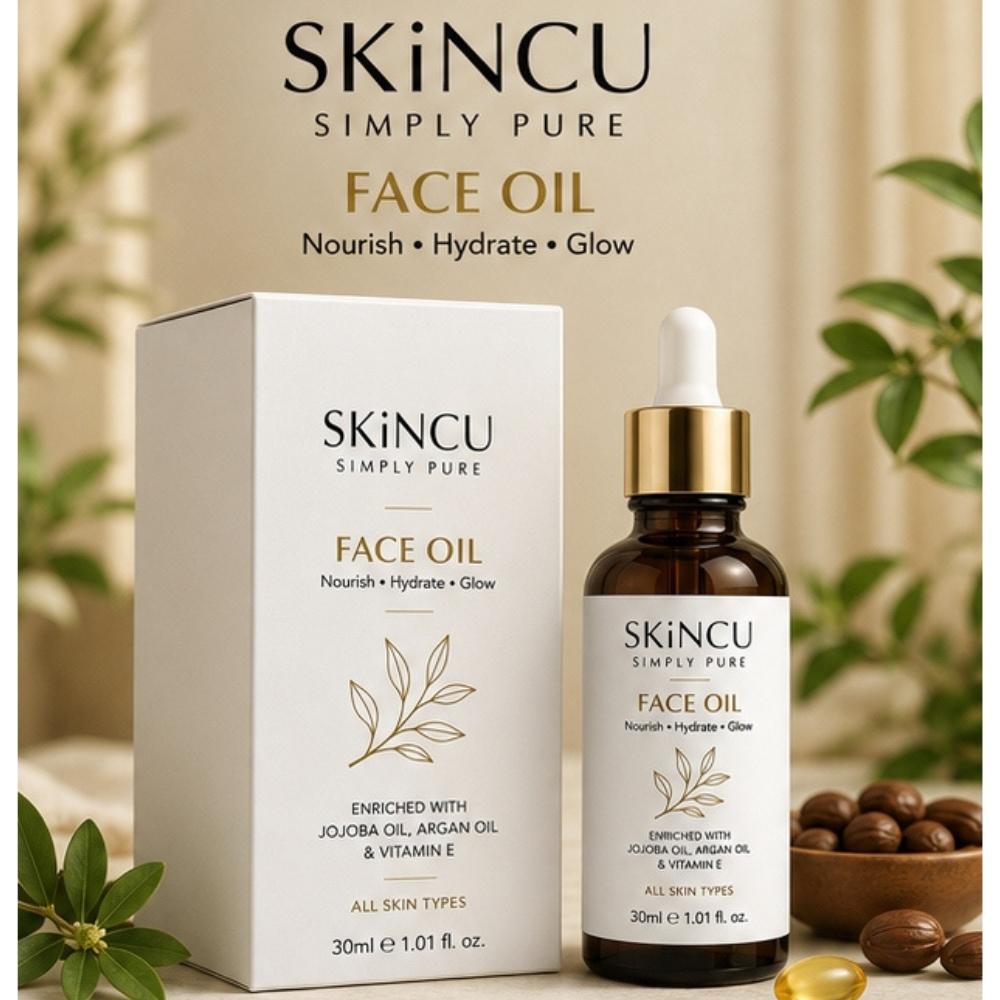 SKINCU Face Care Oil, For Glowing Face With Goodness Vitamin E Oil 30ml (5 Pack)