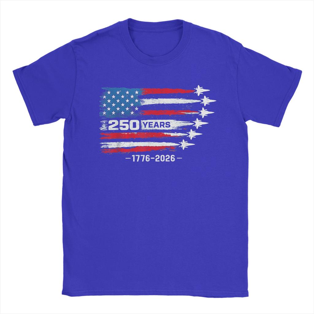 250 Years American 1776 2026 250th USA T Shirt Summer  TShirts For Unisex Harajuku Print Tshirt Short Sleeve Clothes