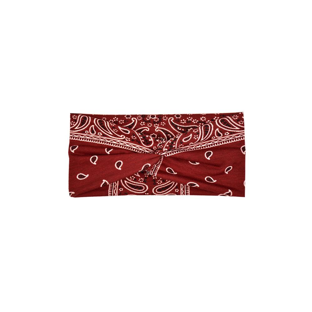 Printed Headband Sports Running Bohemian Face Wash Makeup Hair Cross Wide-brimmed Headband for Women