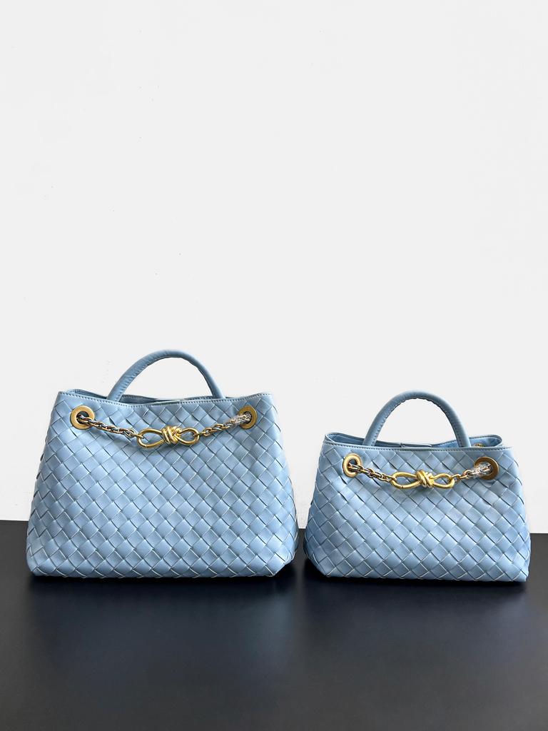 New Woven Bow Large Capacity Leather Shoulder Bag For Women Single Shoulder Diagonal Cross Handbag