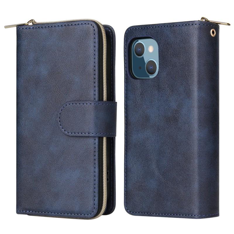 Ultra Slim Magnetic Flip Wallet Case IPhone 13 Pro Max With Lanyard Strap Handmade PU Leather Cover