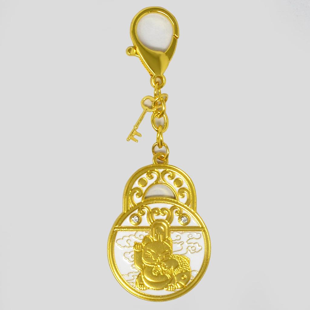 Feng Shui Money Luck Cat Keychain Lucky Cat Keychain Amulet Padlock Money Luck Cat [ISUI]