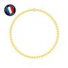 Necklace - - AAA+ Freshwater Cultured Pearl - 6-7 Mm - Yellow Gold - 42 Cm