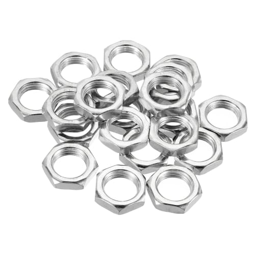 PATIKIL M16 X 1.5 Steel Hex Nuts, 20pcs, Metric Thread, Zinc Plated, for Hardware Nuts, Screws, Bolts, Fasteners, 6mm Height