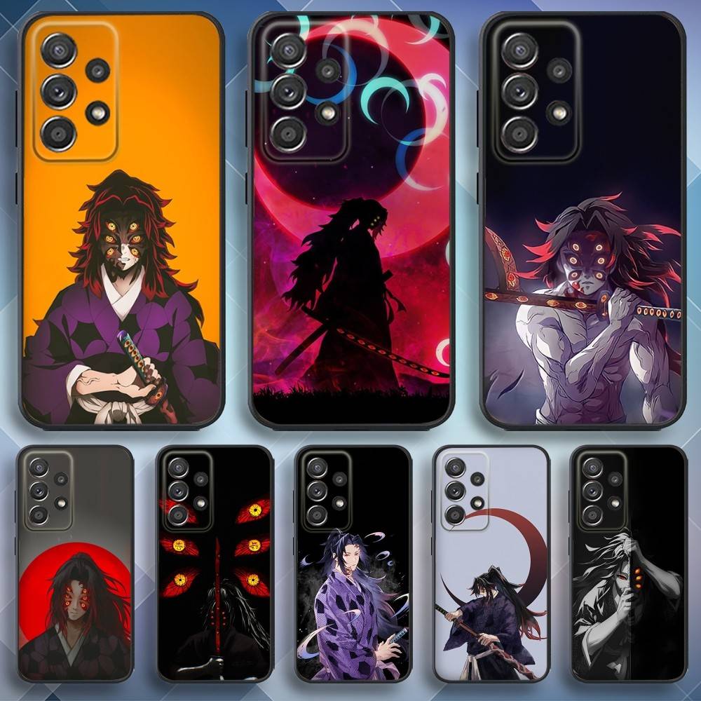 Demon K-Kokushibo Slayer Phone Case For Samsung S25,S24,S21,S22,S23,S30,Ultra,S20,Plus,Fe,Lite,Note,10,9,5G Black Cover