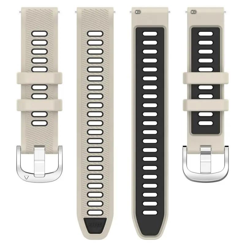 20 мм силиконовый ремешок для Garmin Forerunner 165 245 645 Music Venu 2 SQ2 Plus Vivoactive 6 5 3 Samrt Watch Bracelet Case Watchband