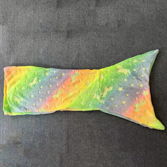 Одеяло «Хвост русалки», спальный мешок, мягкий фланелевый, светящийся в темноте, носимый спальный мешок, реквизит для фотосъемки, одеяло для домашнего детского сада