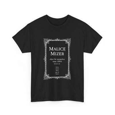 Футболка Malice Mizer, Тур Cher de Memoire 1994, Visual Kei Goth УНИСЕКС ФУТБОЛКА