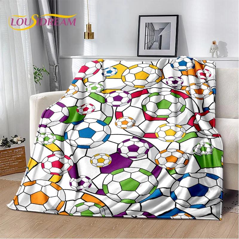 29 Стиль Футбольное поле Футбол Спорт Мультфильм Мягкое одеяло, Мягкий плед для дома Спальня Кровать Диван Дорожный чехол Детский подарок
