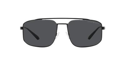 Солнцезащитные очки Emporio Armani EA2139 Матовый черный серые линзы 57 Оправа/Темный