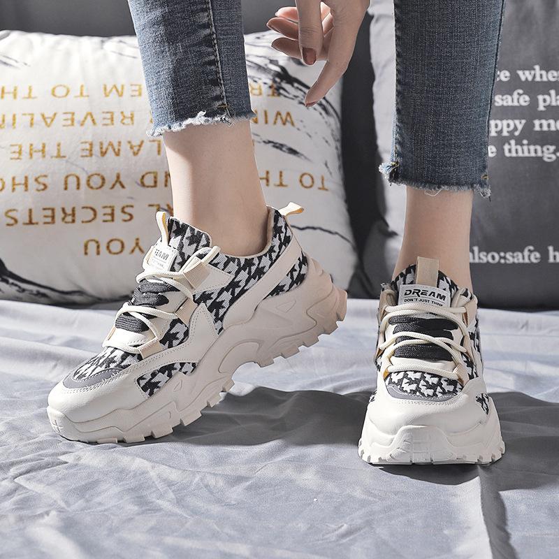 New Spring Dad Casual Shoes for Women Sports Breathable Sponge Cake Thick Sole Women's Shoes for Spring Shoes Trendy