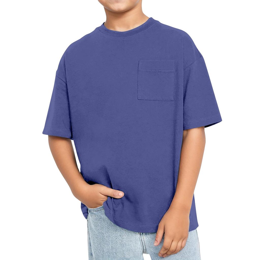 Футболка с коротким рукавом и круглым вырезом для мальчиков