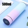 1 шт. 500 мл умная изоляционная нержавеющая сталь цветная чашка мини-термос чашка бутылка для воды светодиодный цифровой дисплей температуры термос