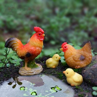Набор для изготовления куриной куклы, украшения, мини-модели из смолы, настольные игрушки, кавайные поделки для декора, украшение для дома