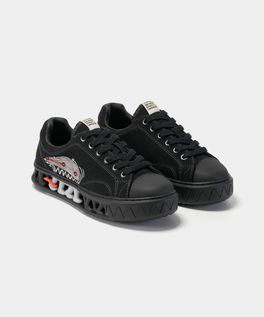 78Under M-3 Graphic Low Top_Ash Black