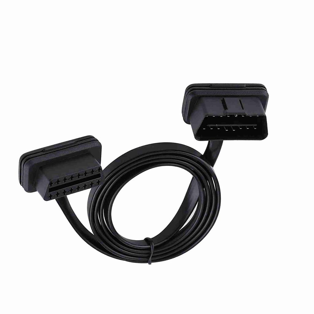 Автомобильный 16-контактный разъем OBD2 с разъемом «папа-мама», удлинительный кабель для диагностики, длина 100 см и 39 дюймов