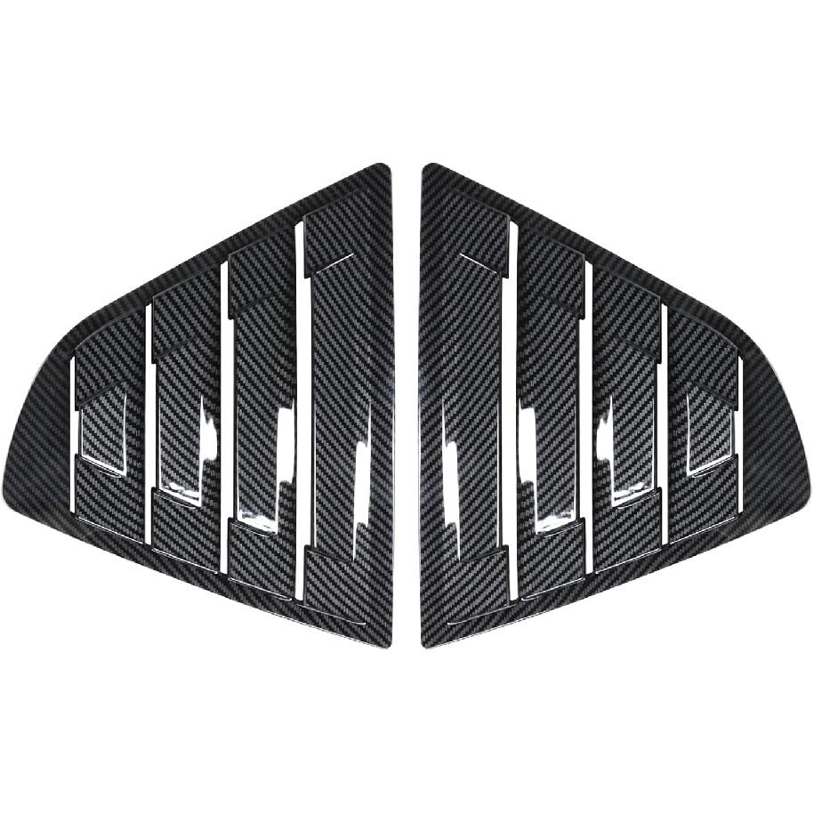 Rear Side Window Louvers Compatible For 2018      2024 Toyota Camry Accesories Sport Style Air Vent Scoop Cover Louver (Carbon Fiber Pattern)