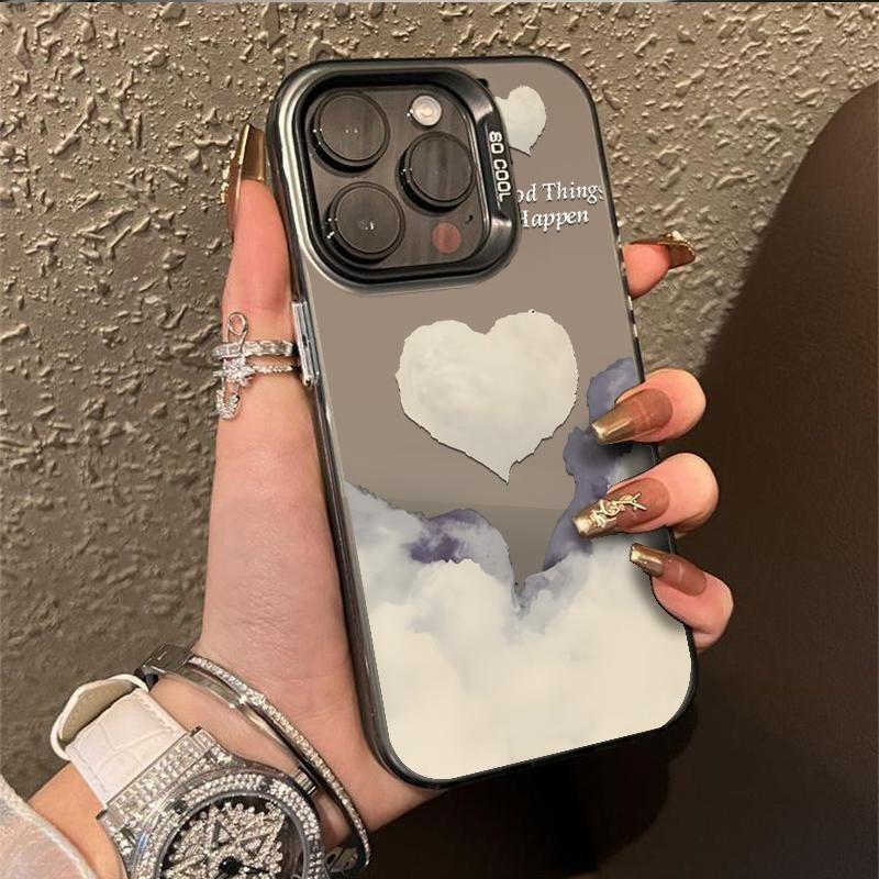 Чехол 'Облачная любовь' для iPhone 17 16 15 Чехол iPhone 13 12 14 11 Pro Max Plus 16E 17Air Силиконовый ударопрочный чехол
