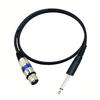 2M 6.35MM к XLR Аудиокабель Гитары Микрофоны Колонки Микшеры 6.35MM Штекер к XLR 3-контактный Гнездо Аудио Стерео Кабель Адаптер Шнур