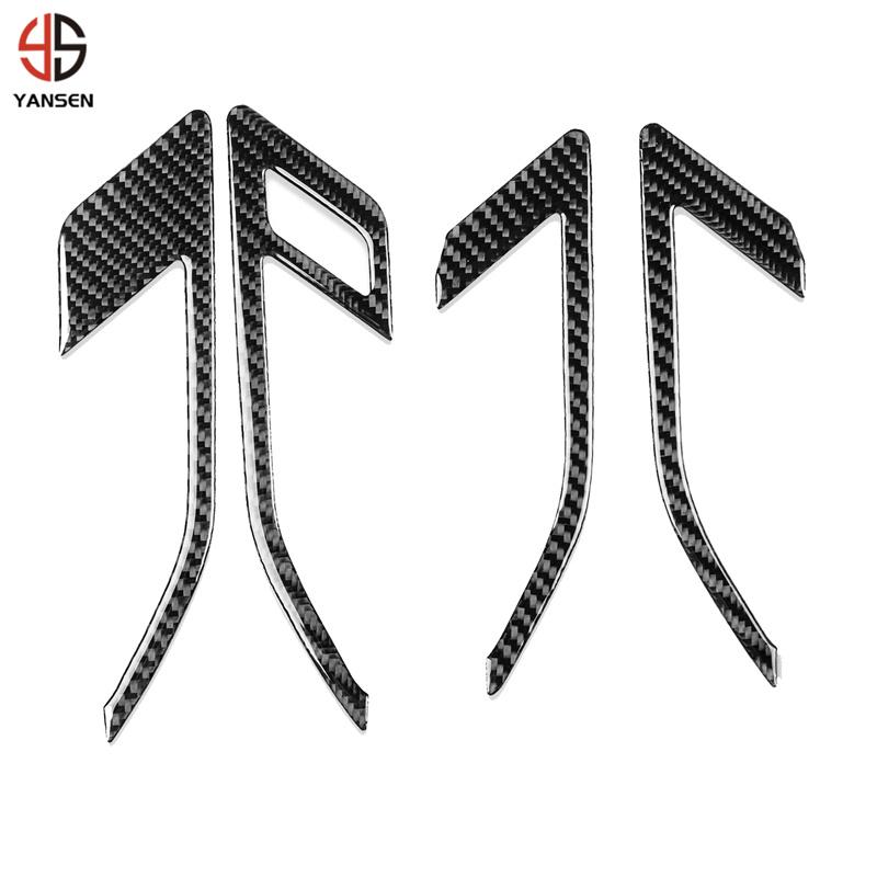 For Volkswagen Golf 8 GTI MK8 2021-2023 Carbon Fiber Inner Door Handle Panel Cover Car Interior Accessories Decorative Sticker